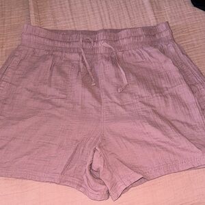 Columbia cotton gauze shorts MAUVE